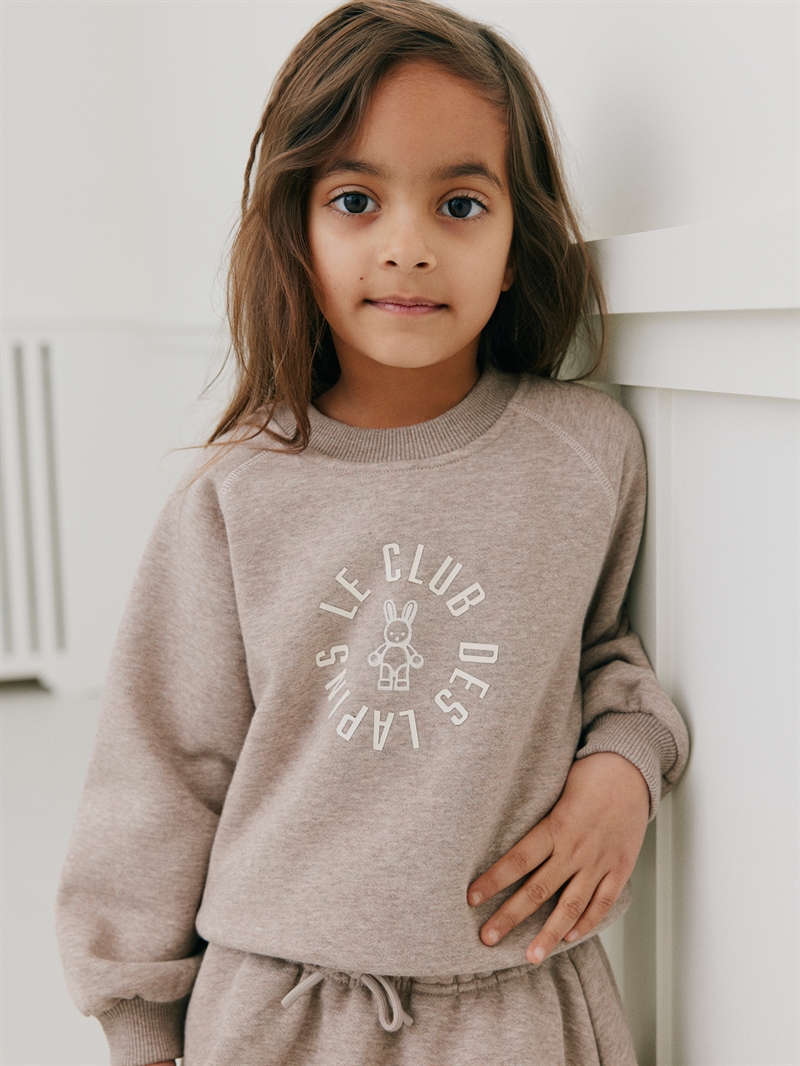 Sofie Schnoor Sweatshirt Eliskb - Brown Melange